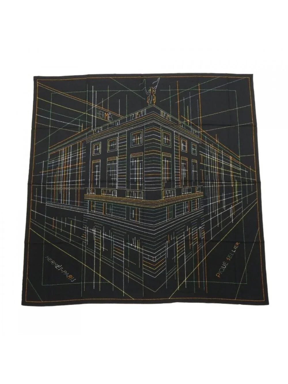 Hermes Pique Seller Carre Geant 140 Shawl Scarf